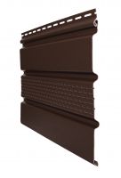 Виниловый софит Grand Line Premium Acryl частично перфорированный темный дуб